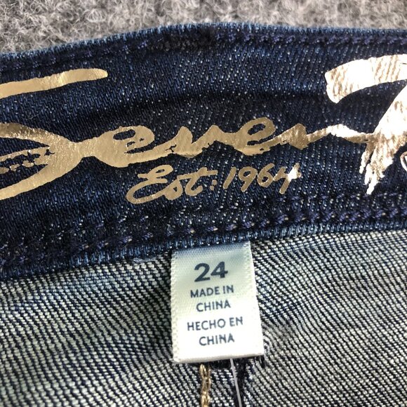 Seven7 Jeans Womens 24 (42x32) Blue Bootcut Limited Edition Comfort Stretch - Picture 3 of 12